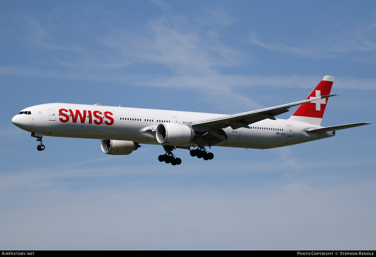 Aircraft Photo of HB-JNG | Boeing 777-300/ER | Swiss International Air Lines | AirHistory.net #166211