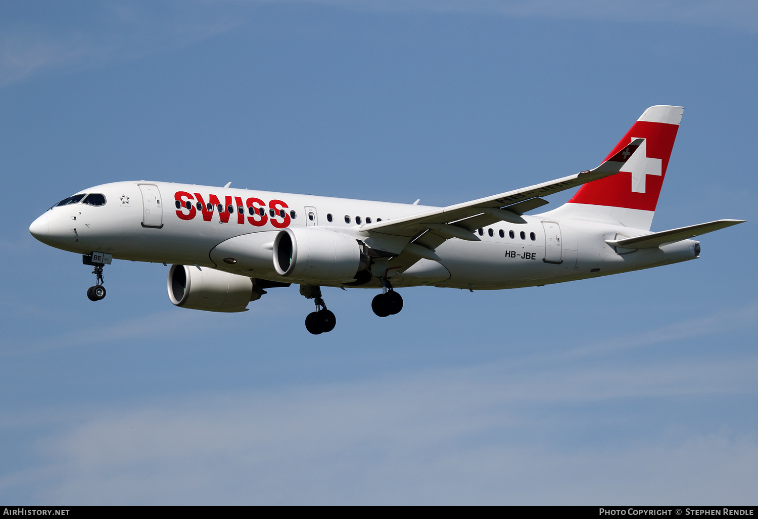 Aircraft Photo of HB-JBE | Bombardier CSeries CS100 (BD-500-1A10) | Swiss International Air Lines | AirHistory.net #166231