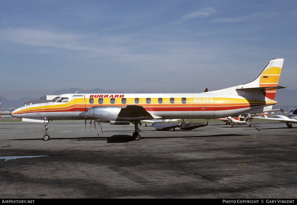 Aircraft Photo of N63SA | Fairchild Swearingen SA-226TC Metro II | Burrard Air | AirHistory.net #166260