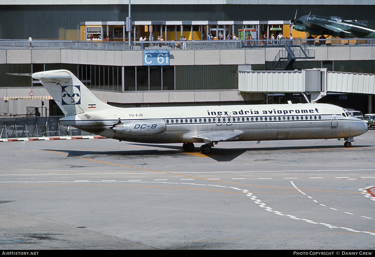 Aircraft Photo of YU-AJB | McDonnell Douglas DC-9-32 | Inex-Adria Airways | AirHistory.net #166266