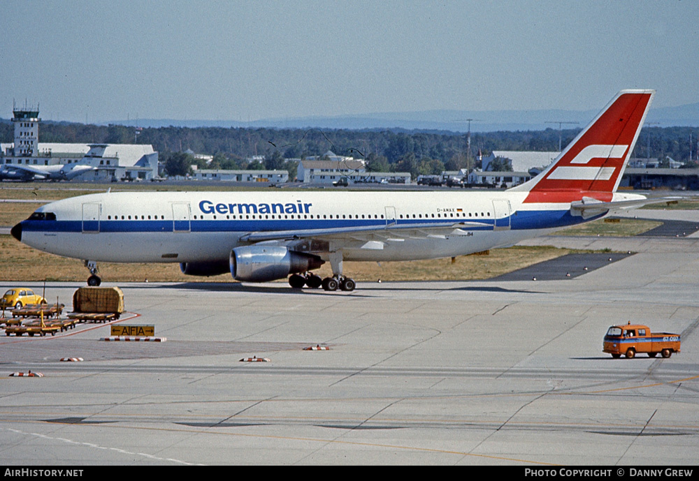 Aircraft Photo of D-AMAX | Airbus A300B4-103 | Germanair | AirHistory.net #166298