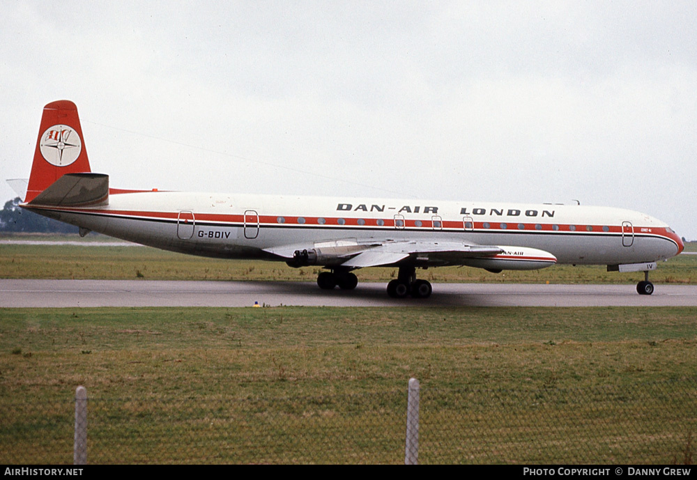 Aircraft Photo of G-BDIV | De Havilland D.H. 106 Comet 4C | Dan-Air London | AirHistory.net #166308