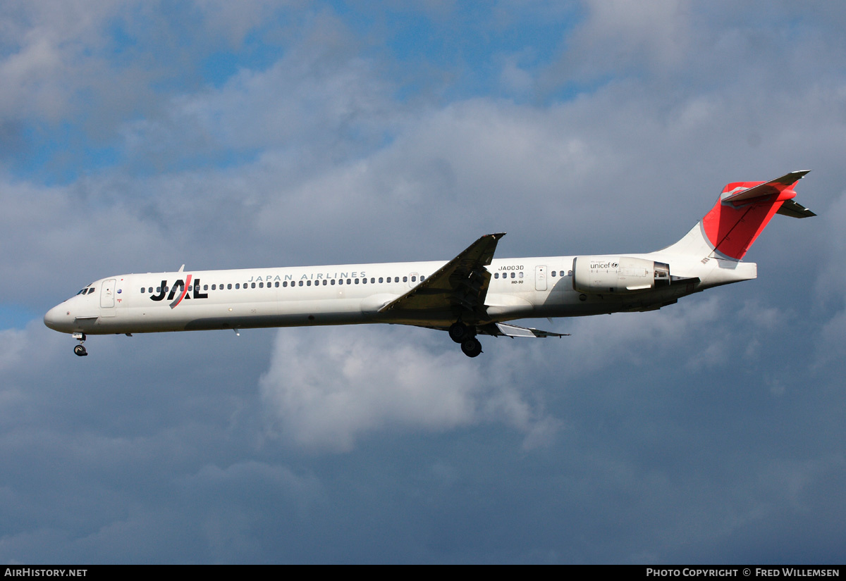 Aircraft Photo of JA003D | McDonnell Douglas MD-90-30 | Japan Airlines - JAL | AirHistory.net #166330