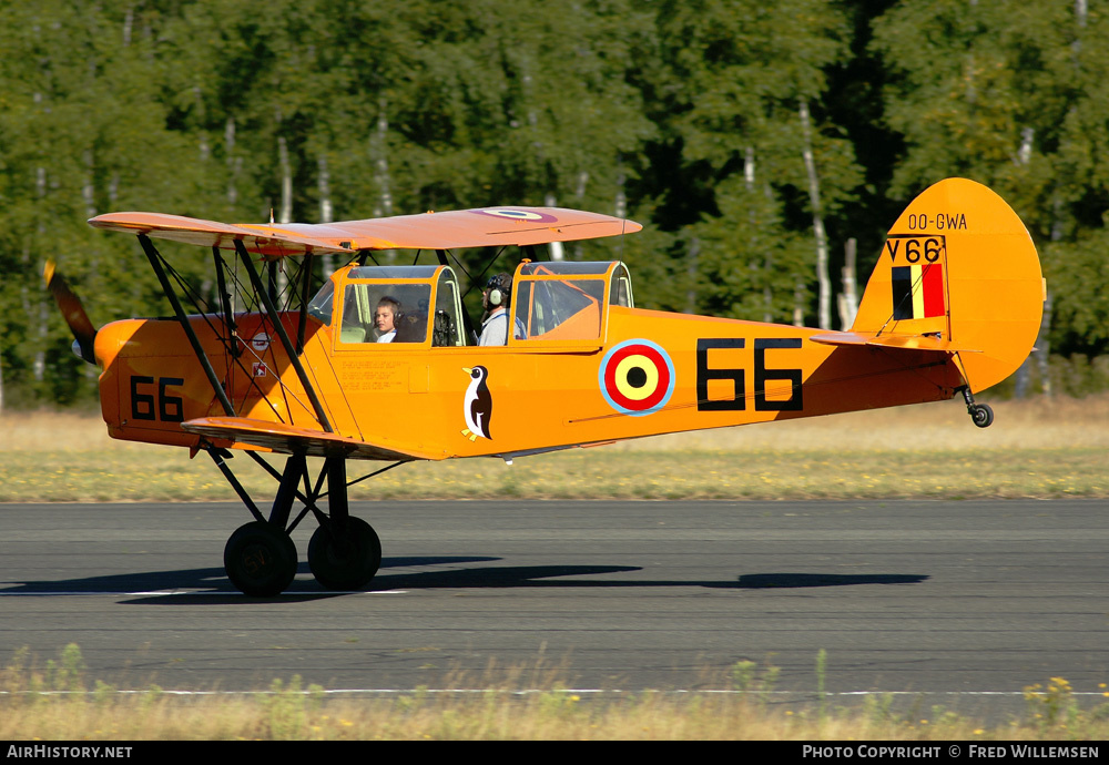 Aircraft Photo of OO-GWA / V66 | Stampe-Vertongen SV-4C | Belgium - Air Force | AirHistory.net #166344