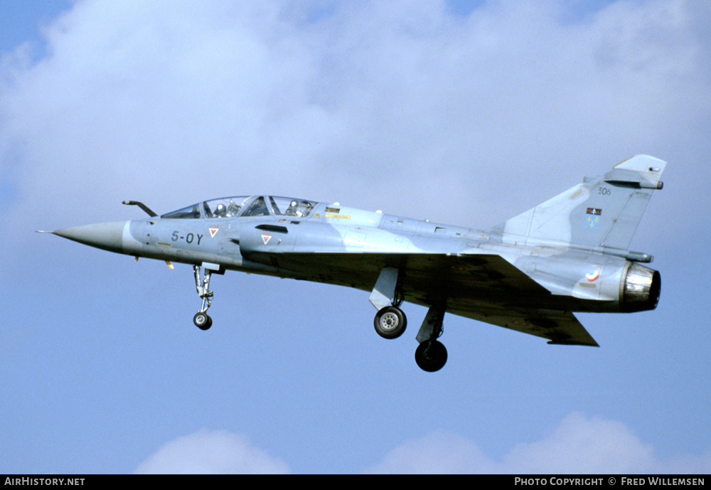 Aircraft Photo of 506 | Dassault Mirage 2000B | France - Air Force | AirHistory.net #166348