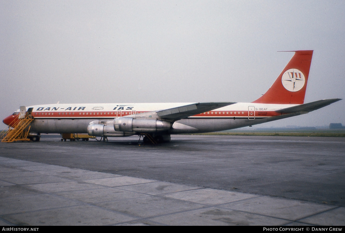 Aircraft Photo of G-BEAF | Boeing 707-321C | Dan-Air London | AirHistory.net #166384