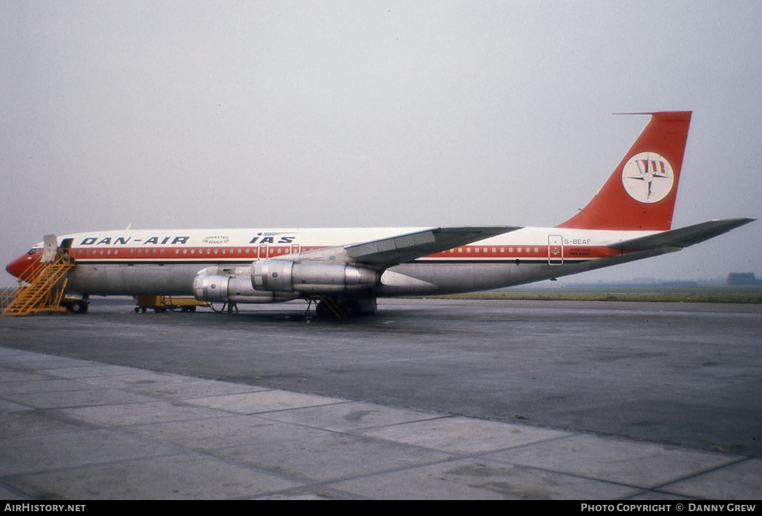Aircraft Photo of G-BEAF | Boeing 707-321C | Dan-Air London | AirHistory.net #166384