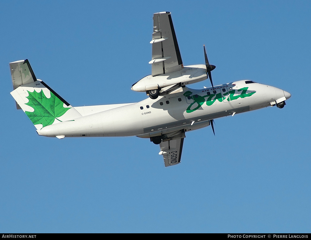 Aircraft Photo of C-GOND | De Havilland Canada DHC-8-102 Dash 8 | Air Canada Jazz | AirHistory.net #166496