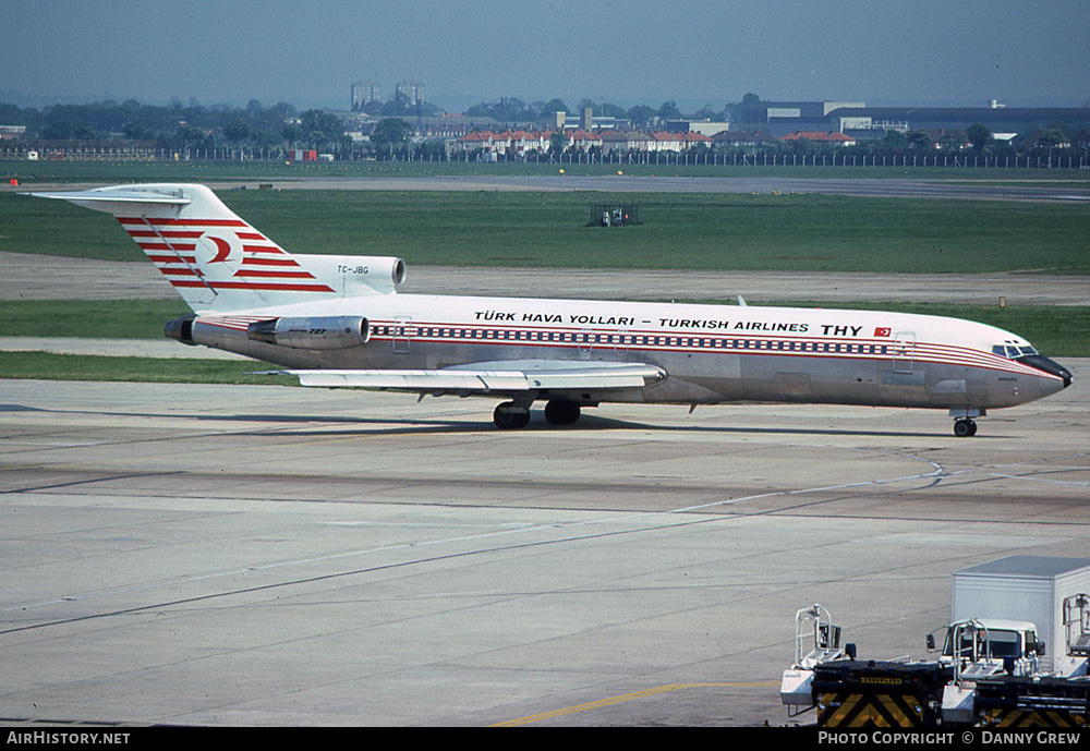 Aircraft Photo of TC-JBG | Boeing 727-2F2/Adv | THY Türk Hava Yolları - Turkish Airlines | AirHistory.net #166538