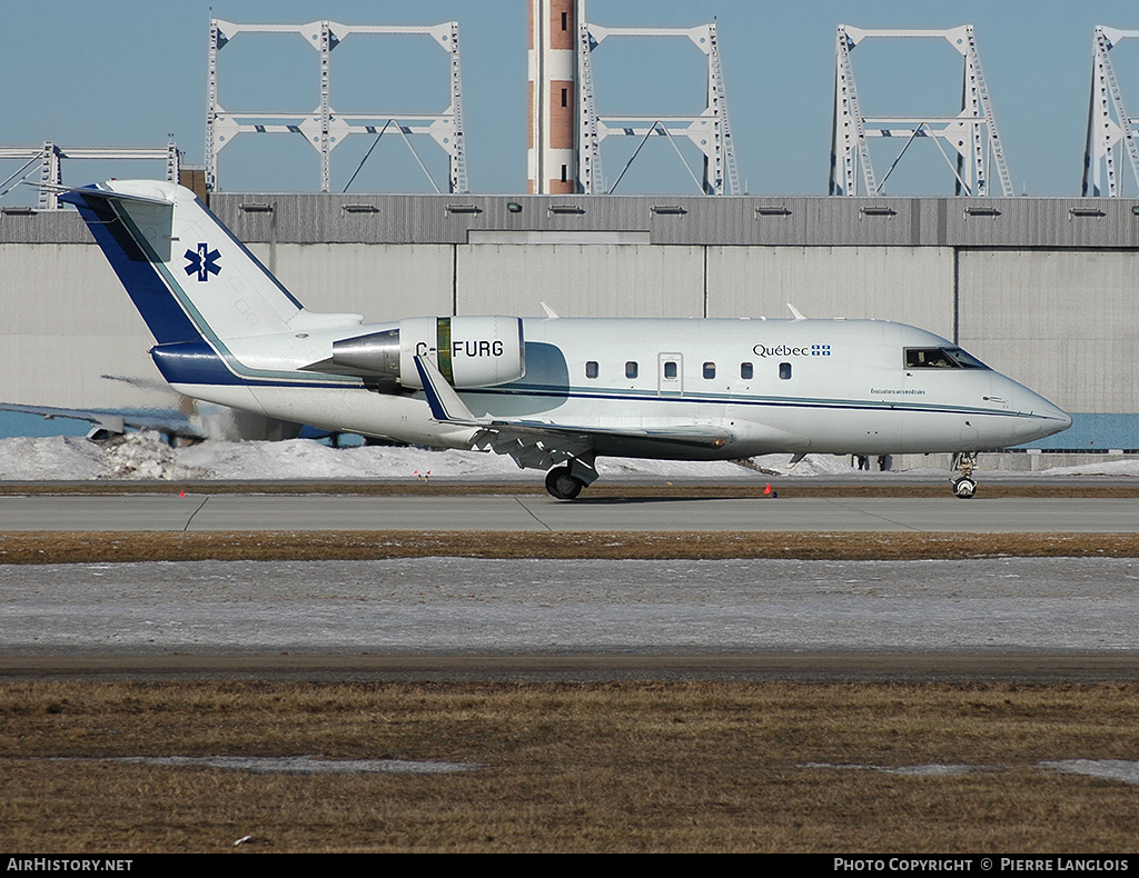 Aircraft Photo of C-FURG | Canadair Challenger 601-1A (CL-600-2A12) | Évacuations Aéromédicales du Québec | AirHistory.net #166557