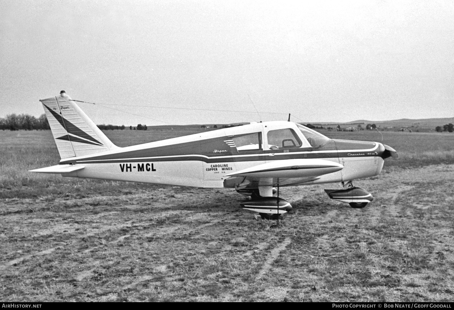 Aircraft Photo of VH-MCL | Piper PA-28-180 Cherokee C | Caroline Copper Mines | AirHistory.net #166589