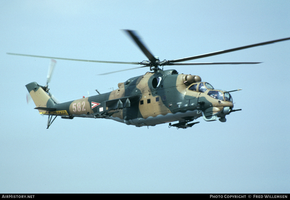 Aircraft Photo of 582 | Mil Mi-24D | Hungary - Air Force | AirHistory.net #166609