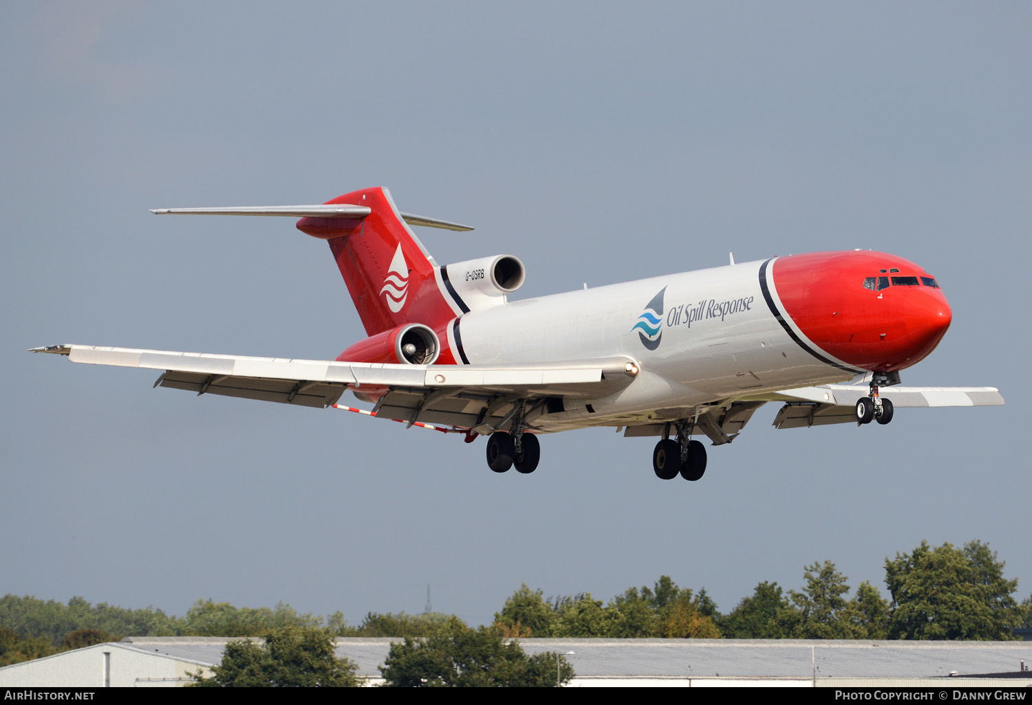 Aircraft Photo of G-OSRB | Boeing 727-2S2F/Adv(RE) Super 27 | Oil Spill Response | AirHistory.net #166680
