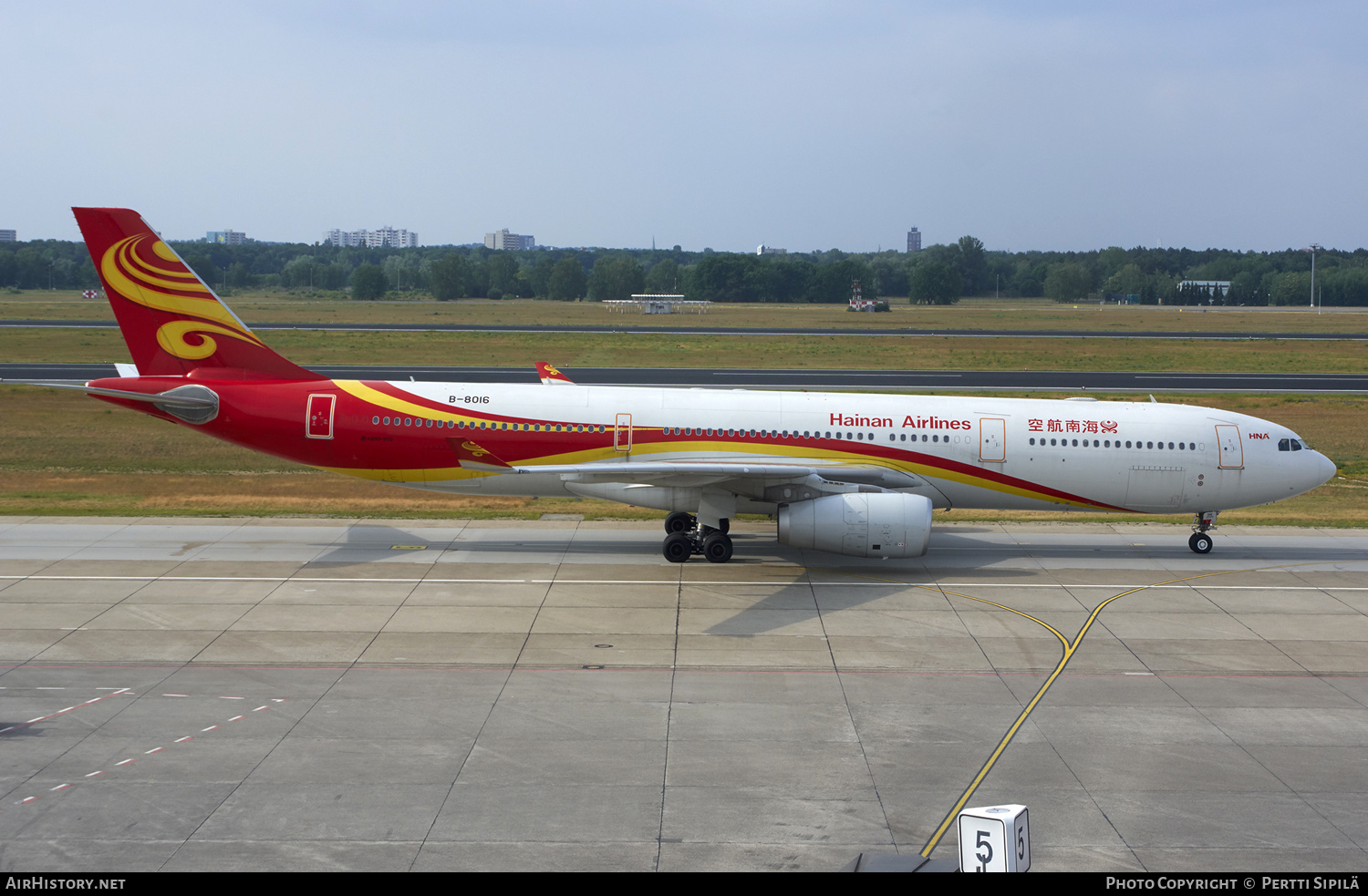 Aircraft Photo of B-8016 | Airbus A330-343 | Hainan Airlines | AirHistory.net #166706