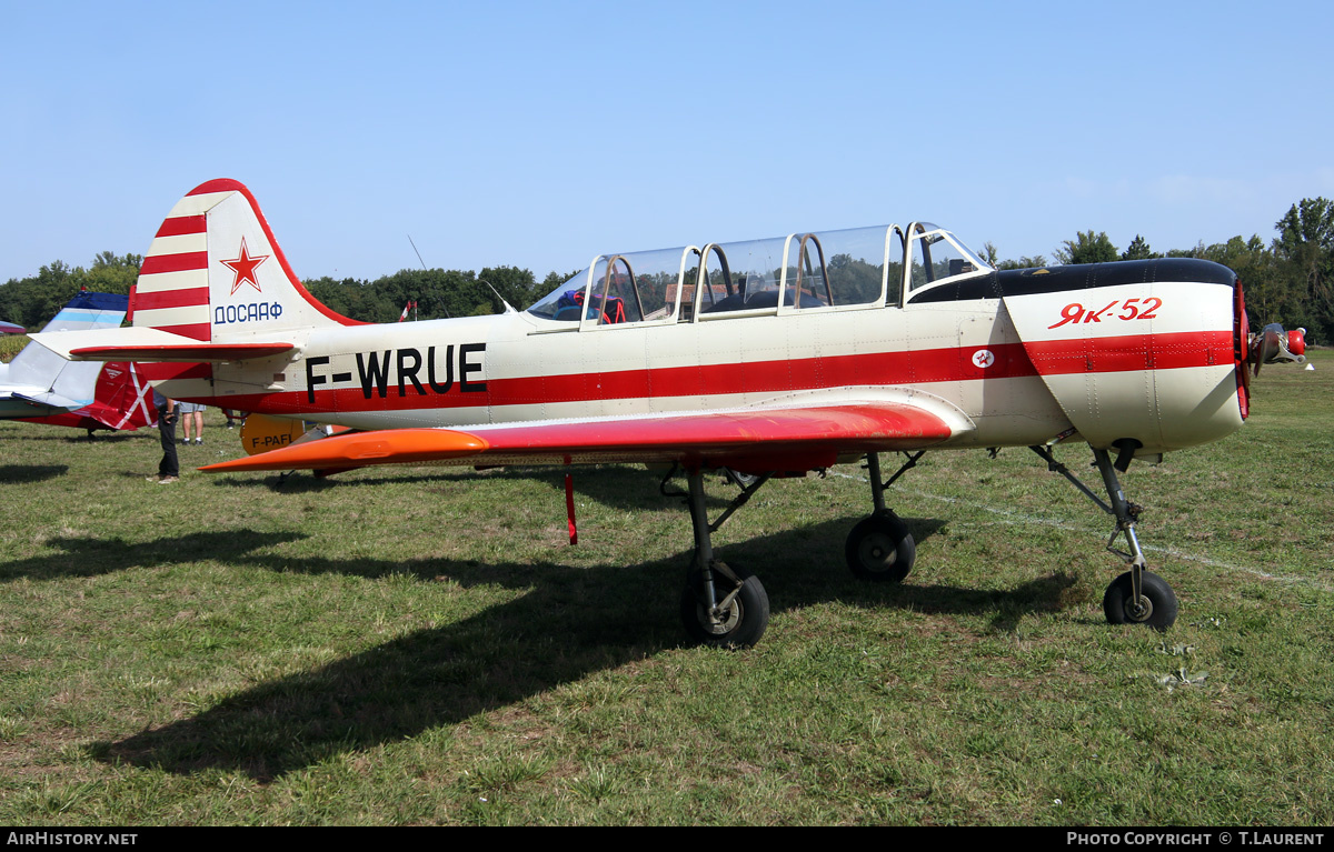 Aircraft Photo of F-WRUE | Yakovlev Yak-52 | Soviet Union - DOSAAF | AirHistory.net #166727