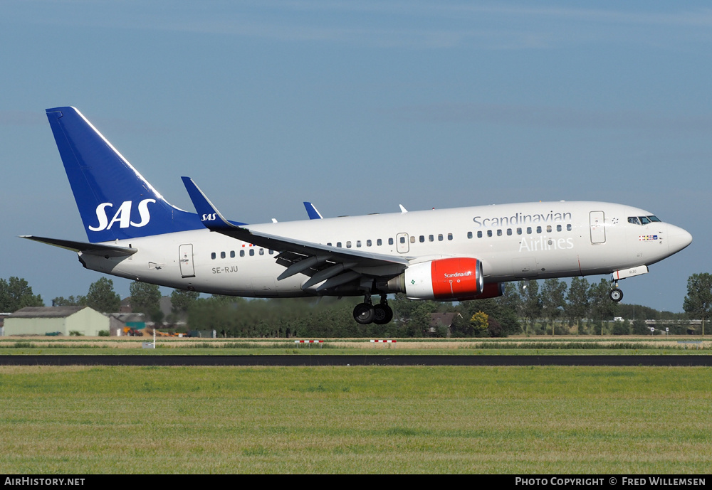 Aircraft Photo of SE-RJU | Boeing 737-76N | Scandinavian Airlines - SAS | AirHistory.net #166746