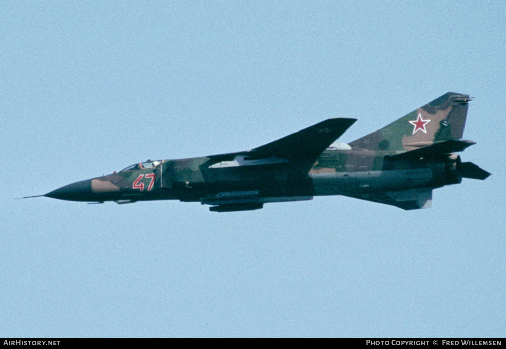 Aircraft Photo of 47 red | Mikoyan-Gurevich MiG-23MLD | Russia - Air Force | AirHistory.net #166747