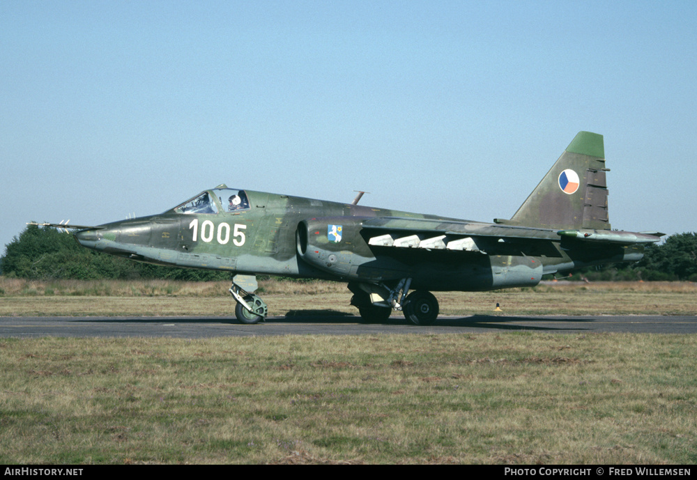 Aircraft Photo of 1005 | Sukhoi Su-25K | Czechoslovakia - Air Force | AirHistory.net #166750