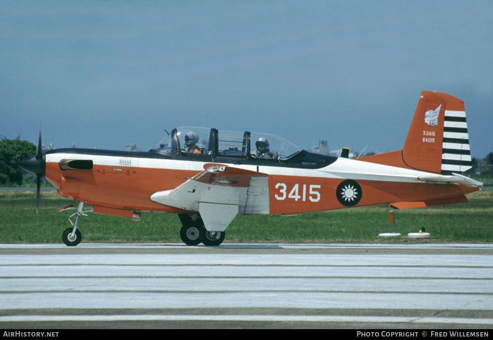 Aircraft Photo of T-3415 / 3415 | Beech T-34C-1 Turbo Mentor | Taiwan - Air Force | AirHistory.net #166752