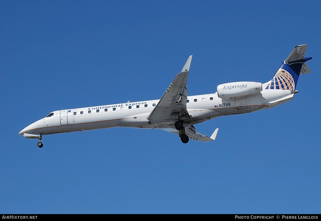 Aircraft Photo of N17115 | Embraer ERJ-145XR (EMB-145XR) | Continental Express | AirHistory.net #166768