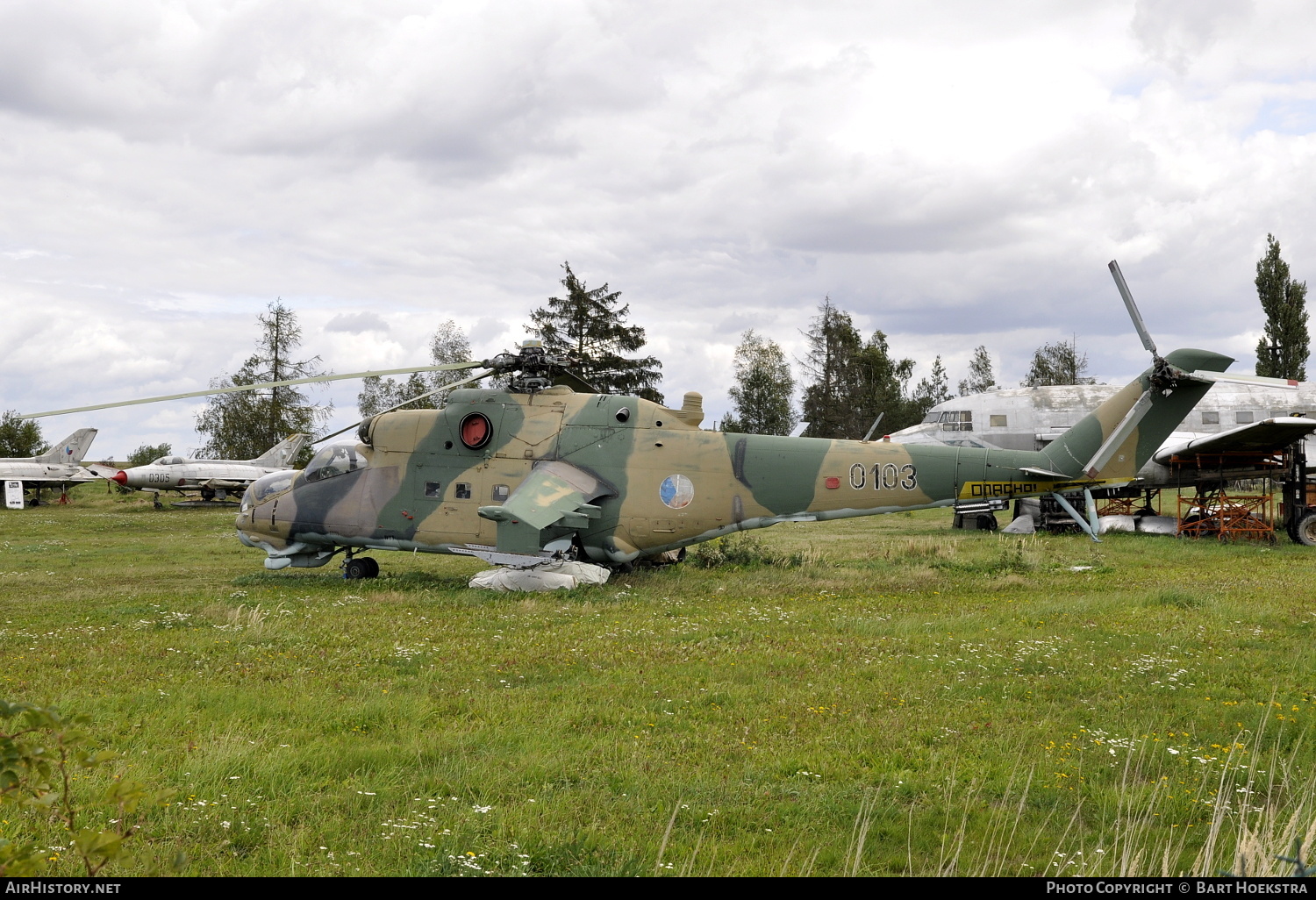 Aircraft Photo of 0103 | Mil Mi-24D | Czechoslovakia - Air Force | AirHistory.net #166770