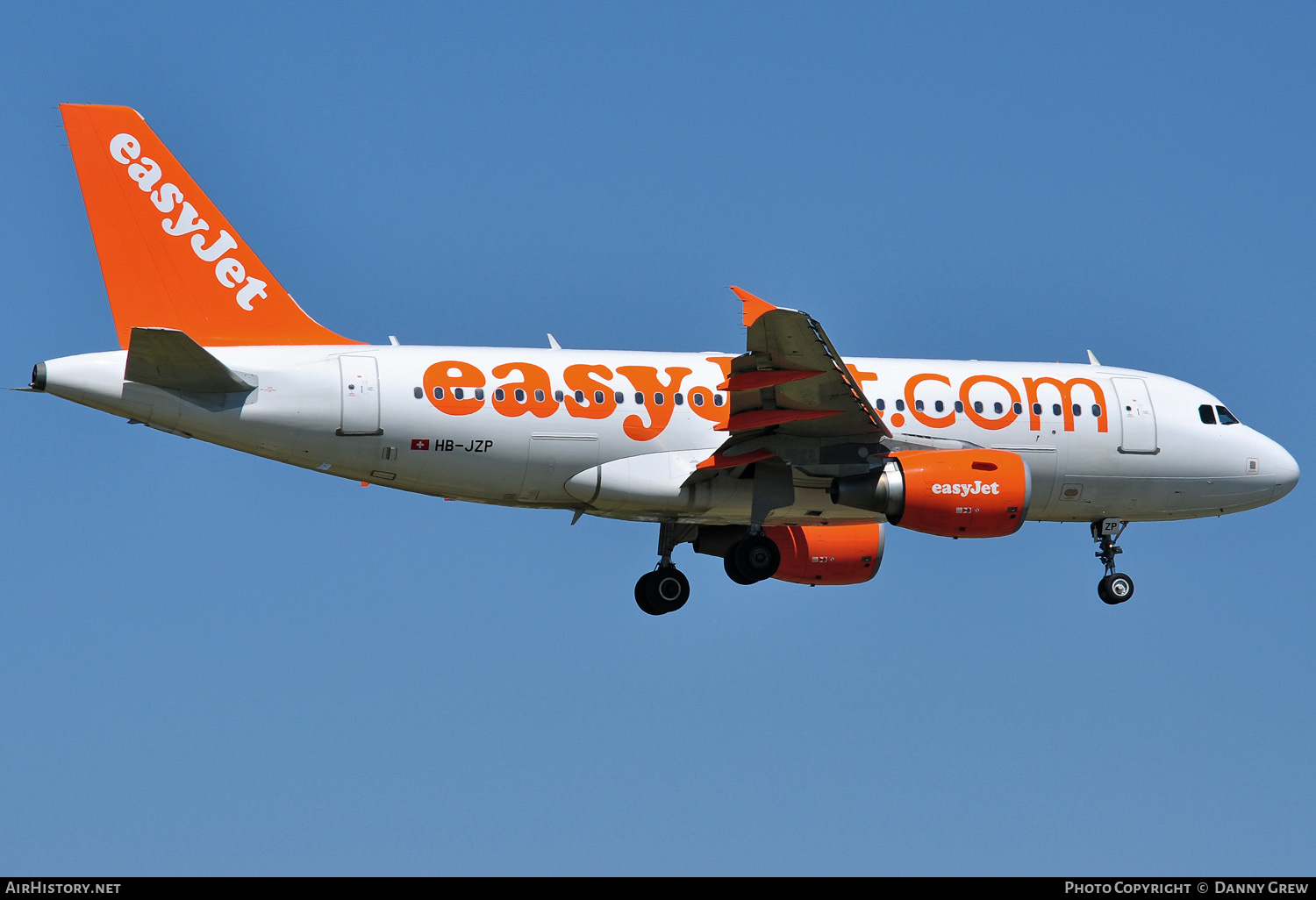 Aircraft Photo of HB-JZP | Airbus A319-111 | EasyJet | AirHistory.net #166826