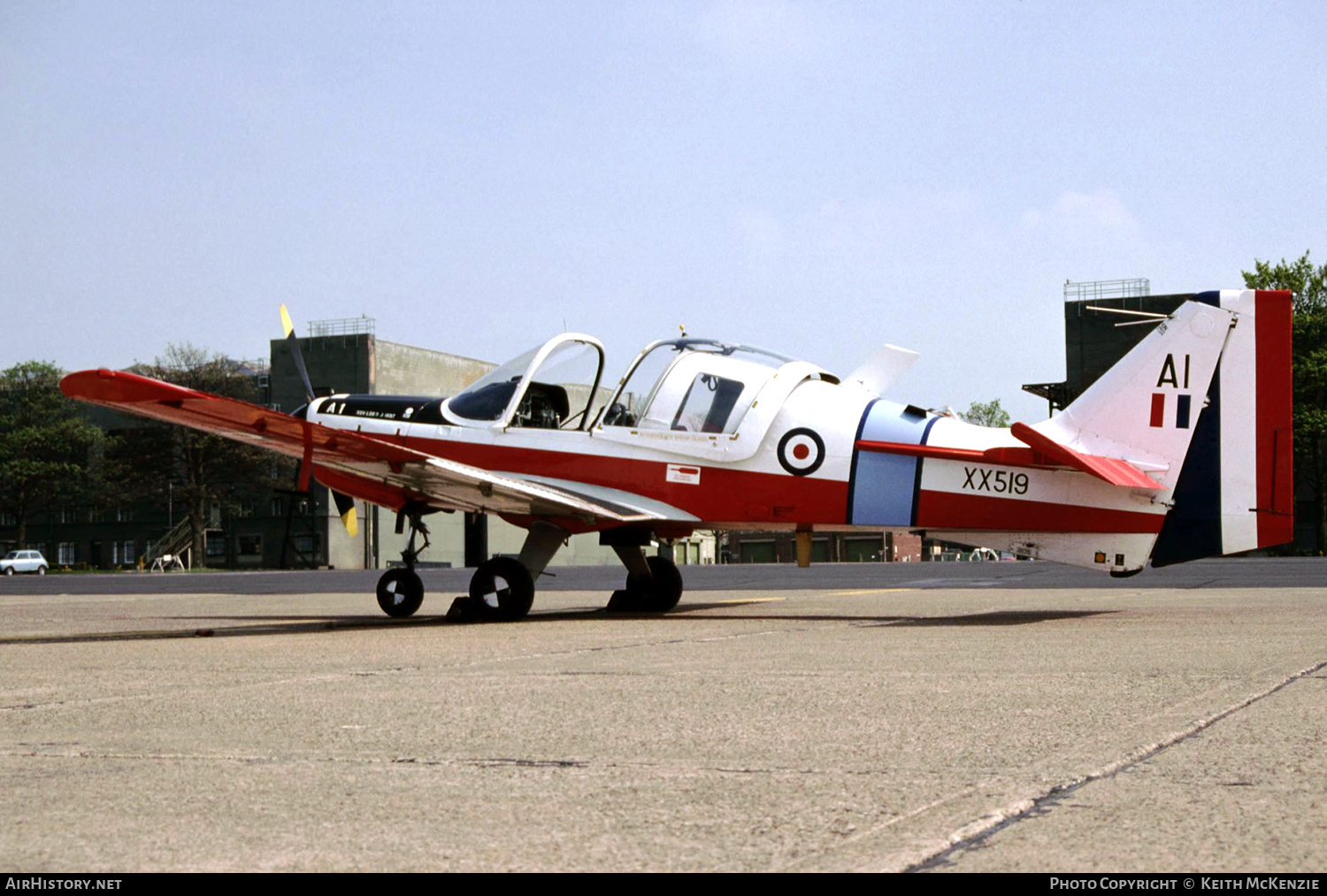 Aircraft Photo of XX519 | Scottish Aviation Bulldog T1 | UK - Air Force | AirHistory.net #166850