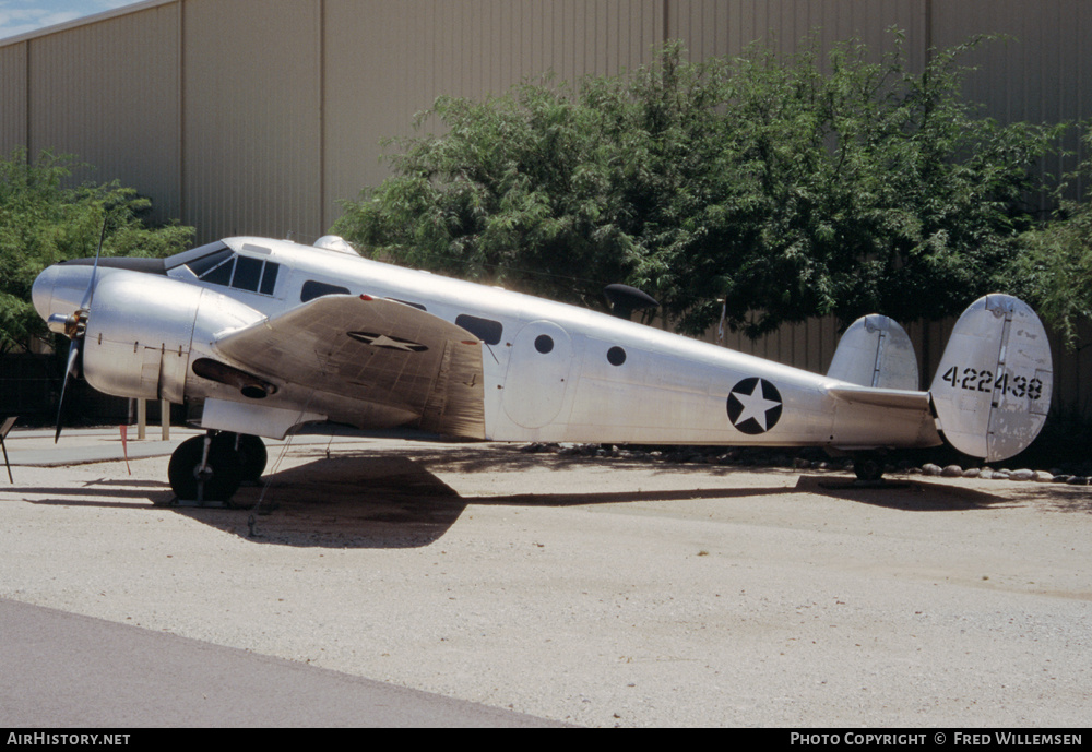Aircraft Photo of 42-2438 | Beech AT-7 Navigator | USA - Air Force | AirHistory.net #166886