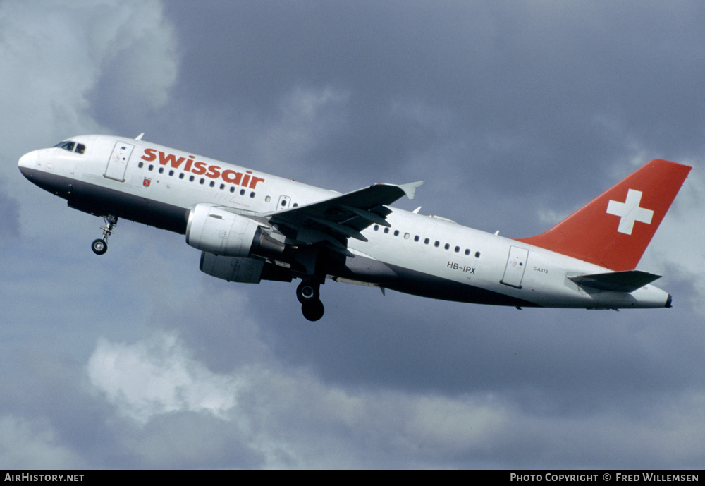Aircraft Photo of HB-IPX | Airbus A319-112 | Swissair | AirHistory.net #166893