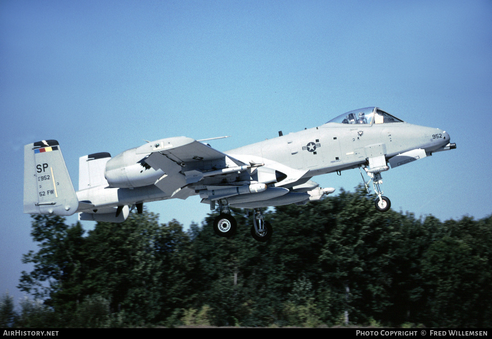 Aircraft Photo of 81-0952 / AF81-952 | Fairchild A-10A Thunderbolt II | USA - Air Force | AirHistory.net #166910