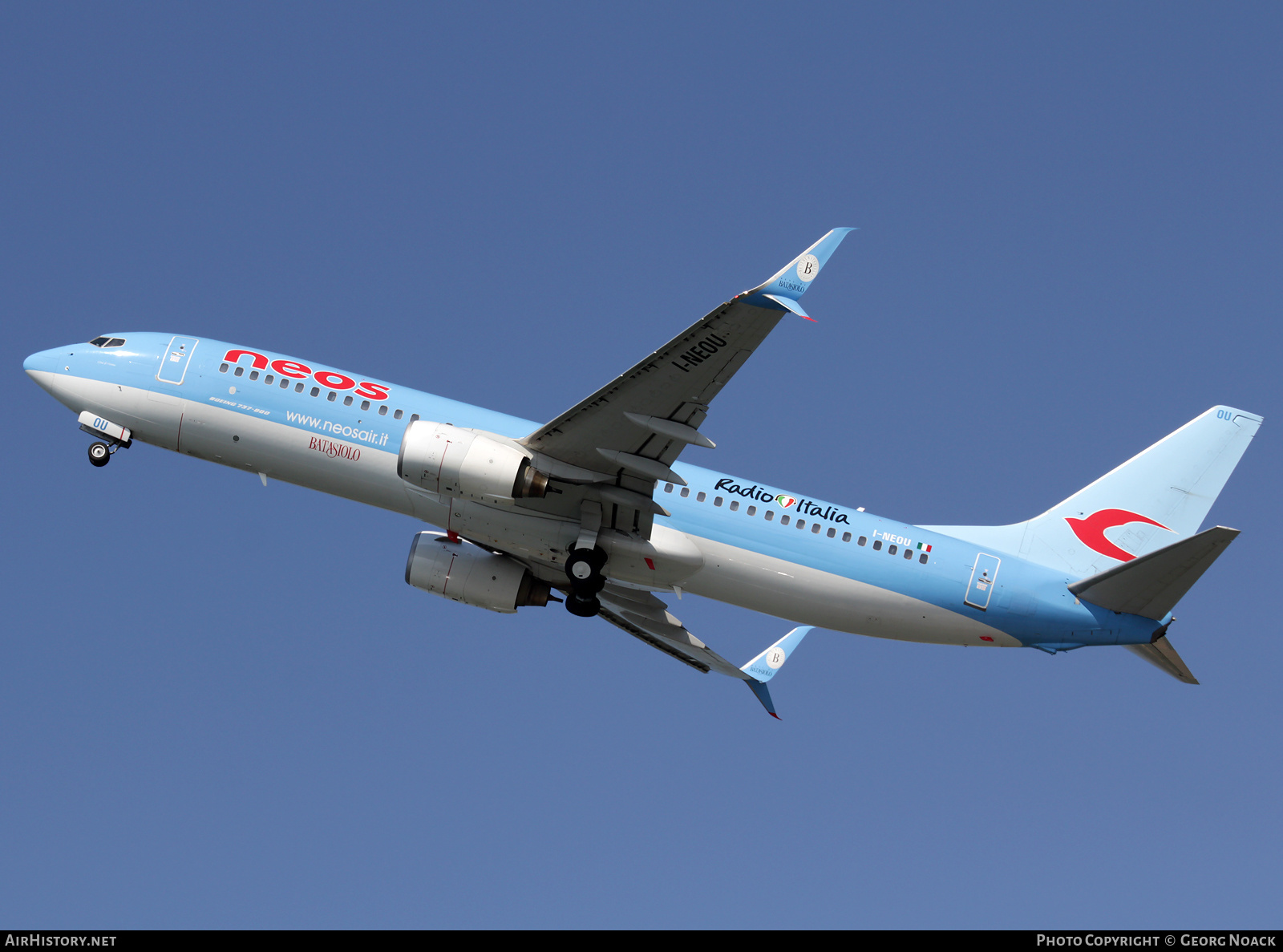 Aircraft Photo of I-NEOU | Boeing 737-86N | Neos | AirHistory.net #166921