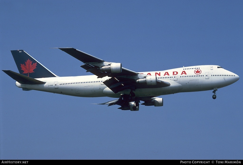 Aircraft Photo of C-FTOD | Boeing 747-133 | Air Canada | AirHistory.net #166925