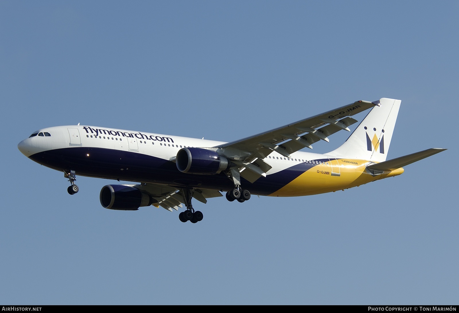 Aircraft Photo of G-OJMR | Airbus A300B4-605R | Monarch Airlines | AirHistory.net #166938