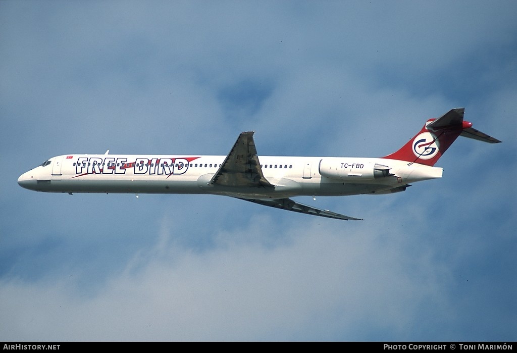Aircraft Photo of TC-FBD | McDonnell Douglas MD-83 (DC-9-83) | Freebird Airlines | AirHistory.net #166943