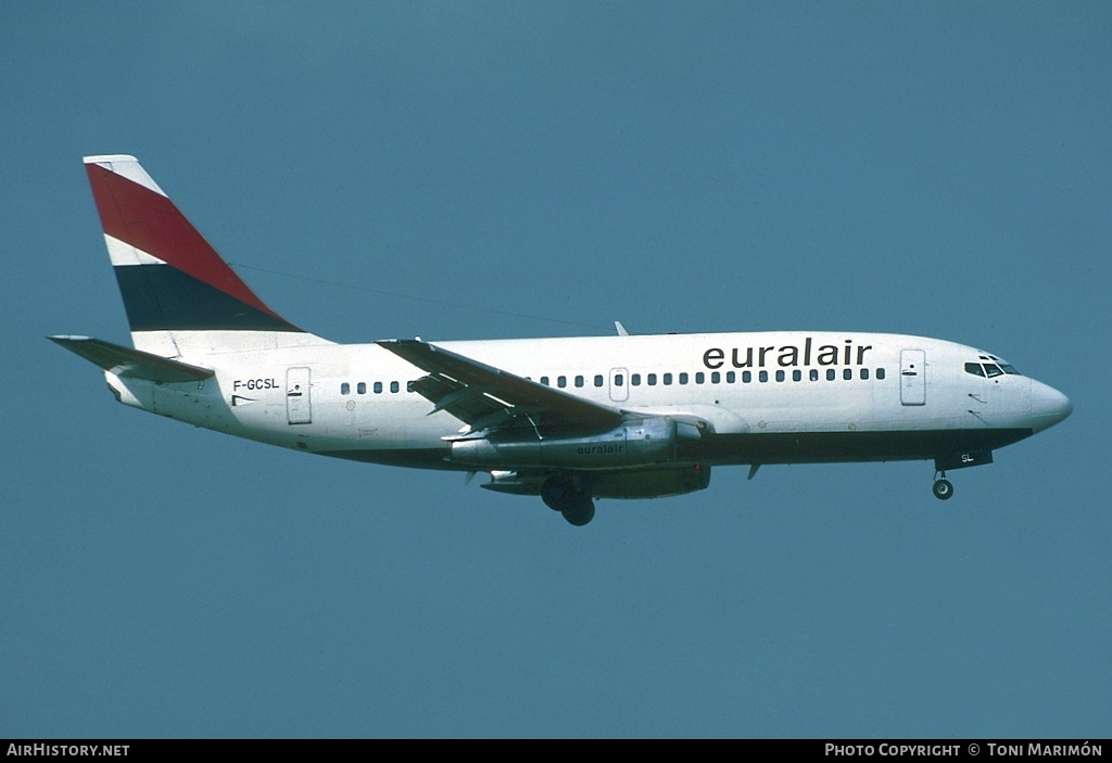 Aircraft Photo of F-GCSL | Boeing 737-222 | Euralair | AirHistory.net #166955