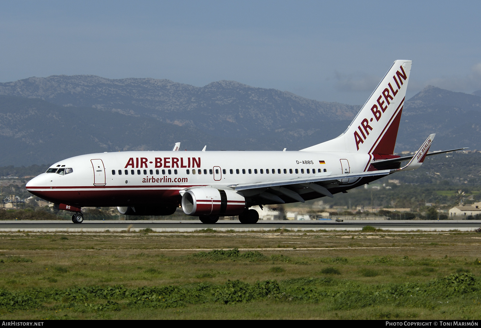 Aircraft Photo of D-ABBS | Boeing 737-76N | Air Berlin | AirHistory.net #166957