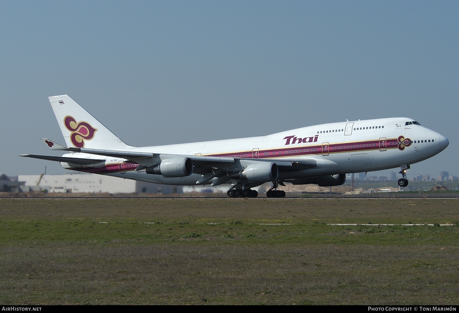 Aircraft Photo of HS-TGR | Boeing 747-4D7 | Thai Airways International | AirHistory.net #166960