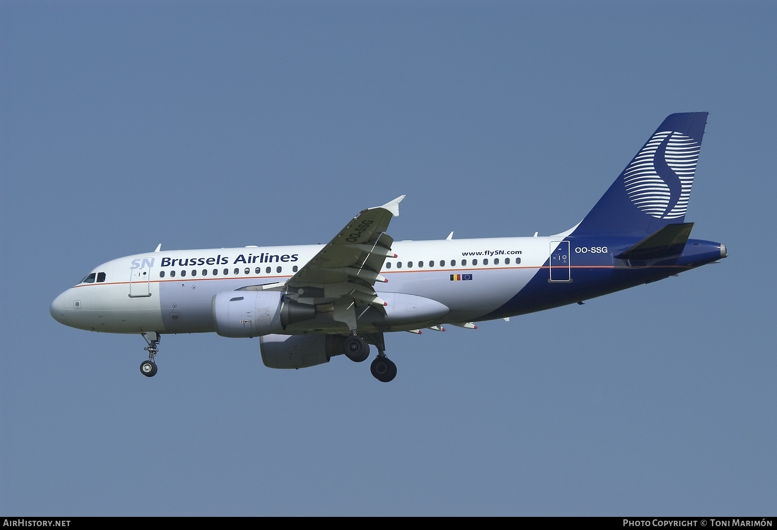 Aircraft Photo of OO-SSG | Airbus A319-112 | SN Brussels Airlines | AirHistory.net #166971