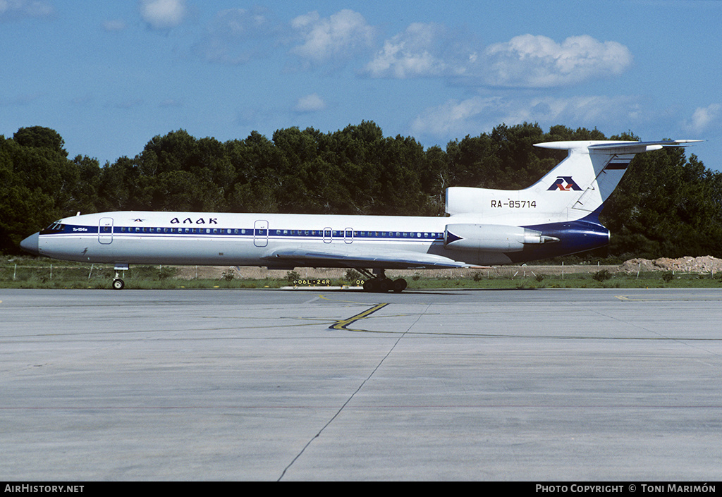 Aircraft Photo of RA-85714 | Tupolev Tu-154M | ALAK - Aktsionernaya Lizingovaya Aviakompania | AirHistory.net #166972