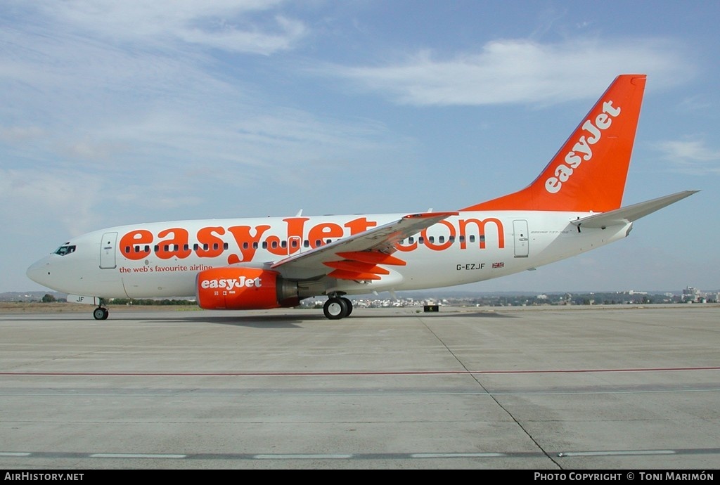 Aircraft Photo of G-EZJF | Boeing 737-73V | EasyJet | AirHistory.net #166978