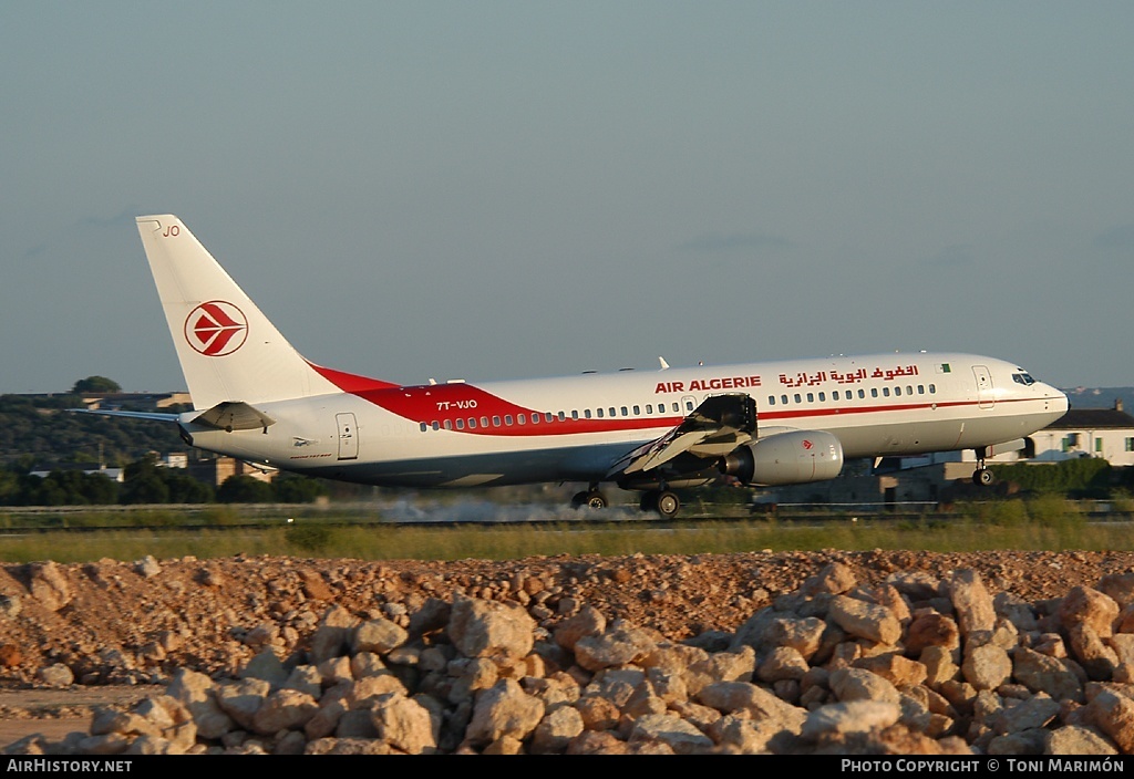 Aircraft Photo of 7T-VJO | Boeing 737-8D6 | Air Algérie | AirHistory.net #166982