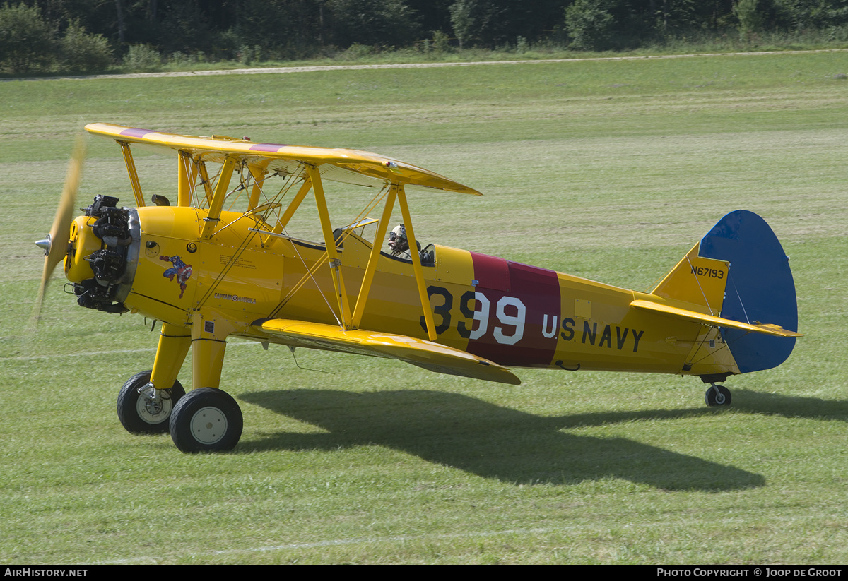 Aircraft Photo of N67193 | Boeing N2S-5 Kaydet (E75) | USA - Navy | AirHistory.net #167109