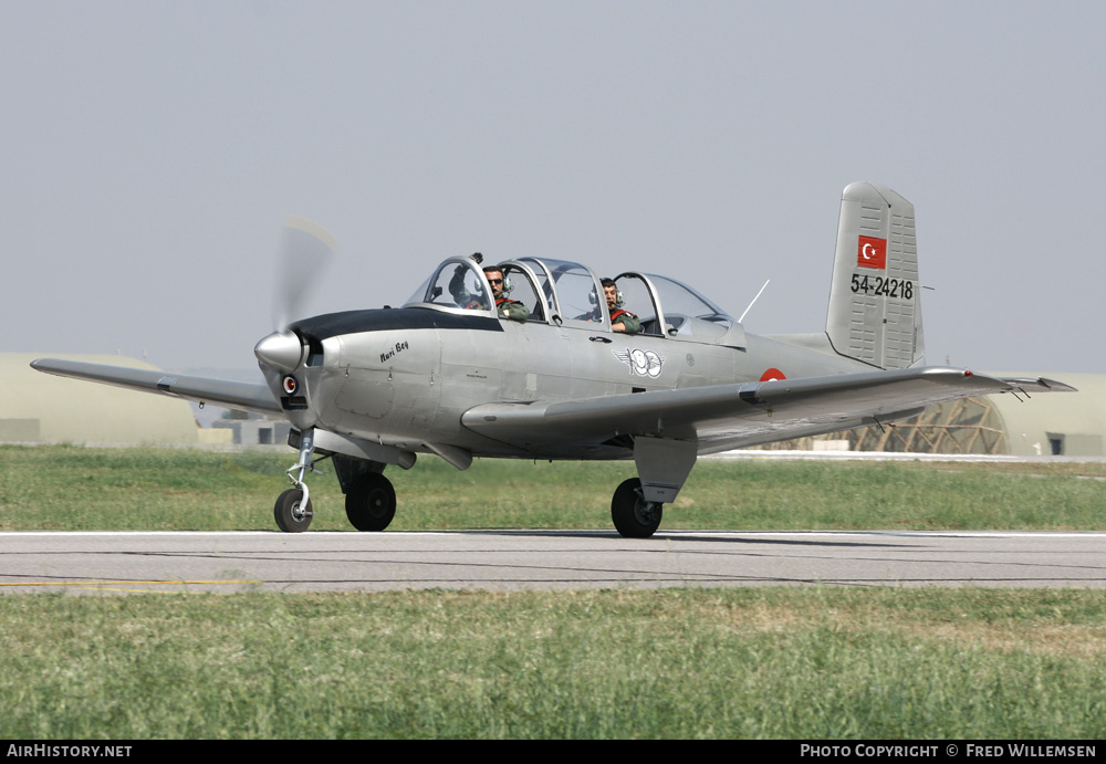 Aircraft Photo of 54-24218 | Beech T-34A Mentor | Turkey - Air Force | AirHistory.net #167128