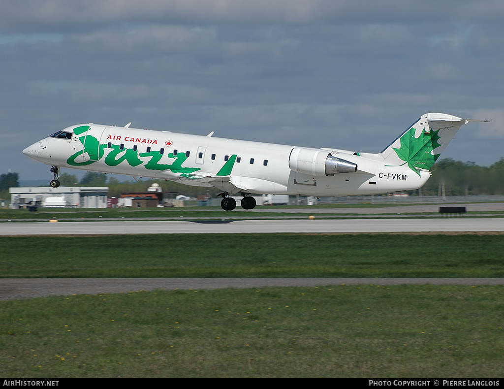 Aircraft Photo of C-FVKM | Canadair CRJ-100ER (CL-600-2B19) | Air Canada Jazz | AirHistory.net #167207