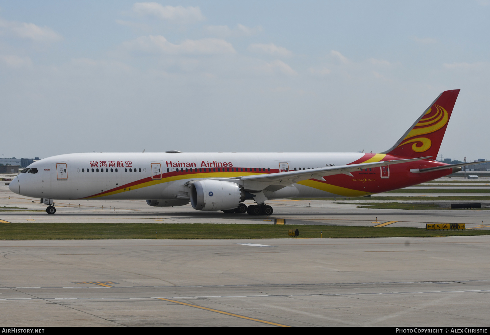 Aircraft Photo of B-1140 | Boeing 787-9 Dreamliner | Hainan Airlines | AirHistory.net #167243