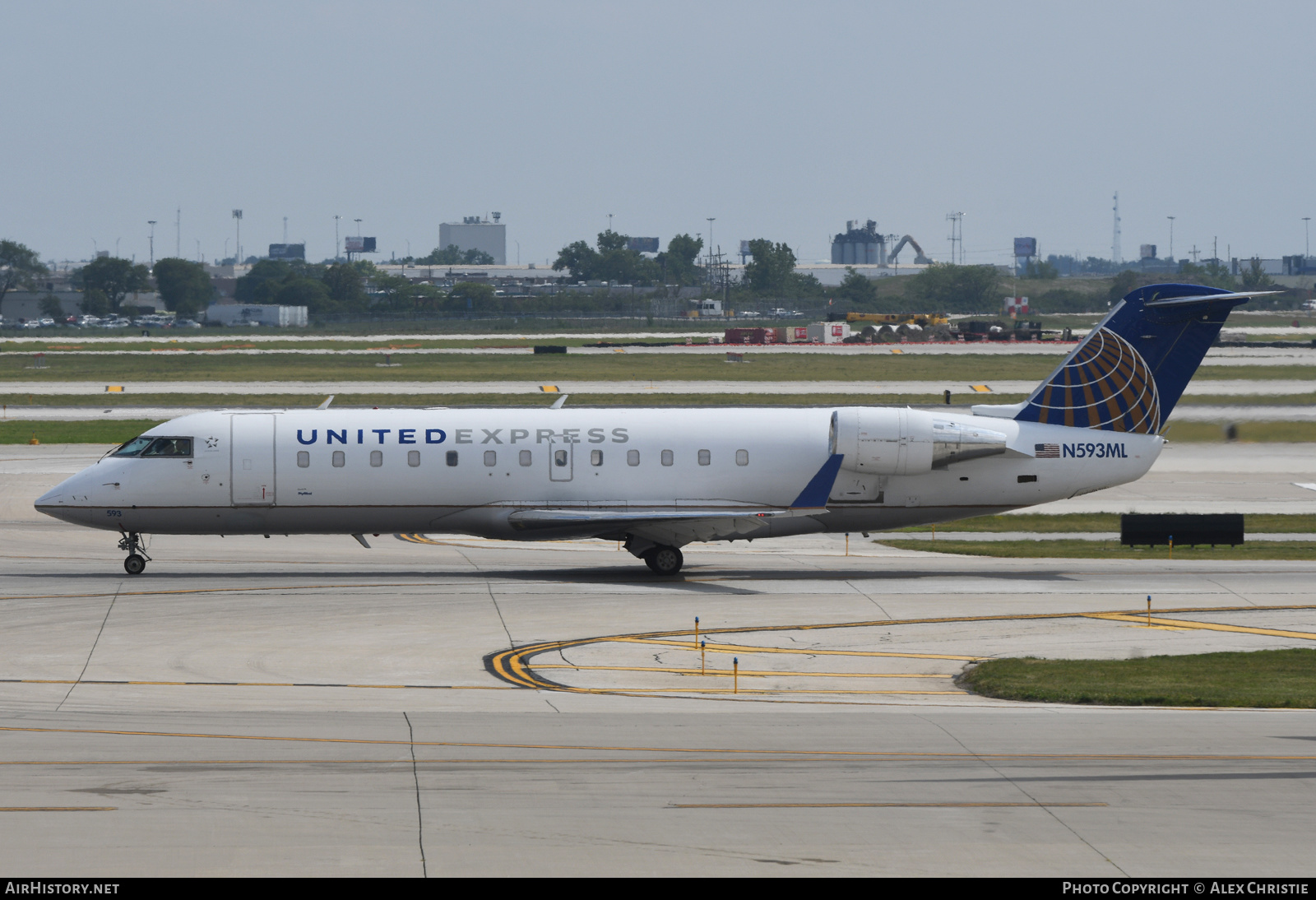 Aircraft Photo of N593ML | Bombardier CRJ-200LR (CL-600-2B19) | United Express | AirHistory.net #167267