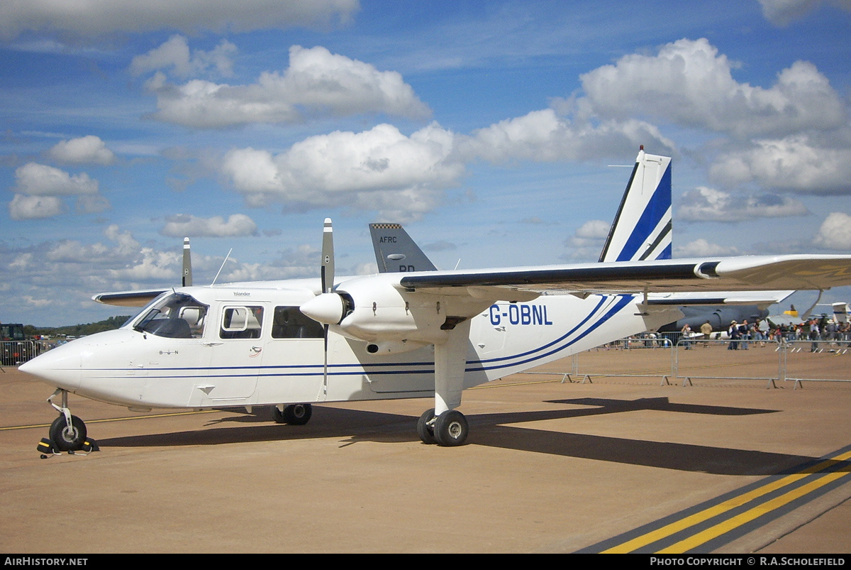 Aircraft Photo of G-OBNL | Britten-Norman BN-2A-21 Islander | AirHistory.net #167303