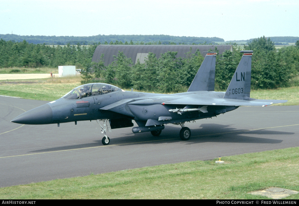 Aircraft Photo of 91-0603 / AF91-603 | McDonnell Douglas F-15E Strike Eagle | USA - Air Force | AirHistory.net #167326