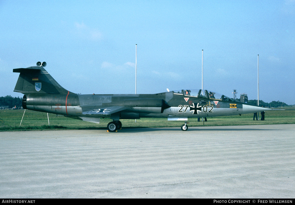 Aircraft Photo of 2702 | Lockheed TF-104G Starfighter | Germany - Air Force | AirHistory.net #167328