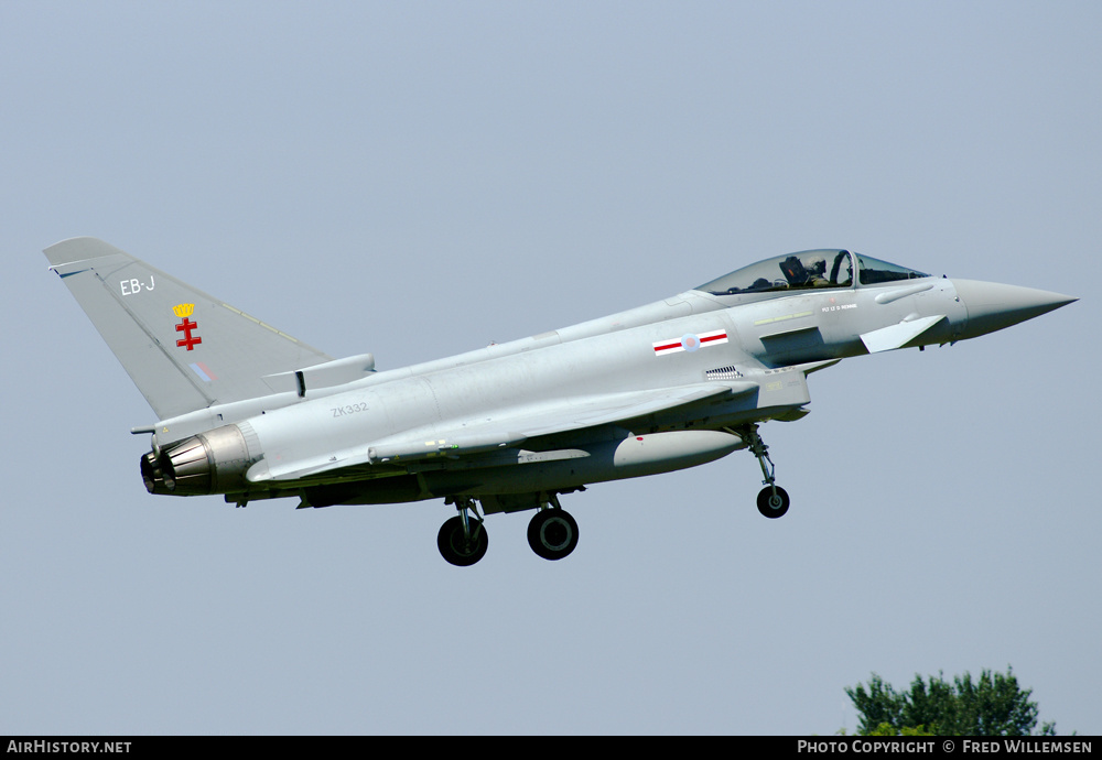 Aircraft Photo of ZK332 | Eurofighter EF-2000 Typhoon FGR4 | UK - Air Force | AirHistory.net #167340